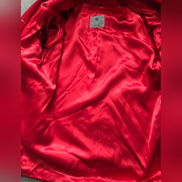AQUASCUTUM OF LONDON Women's Red Double-Breasted Virgin Wool Coat. Size 10 - Picture 13 of 15